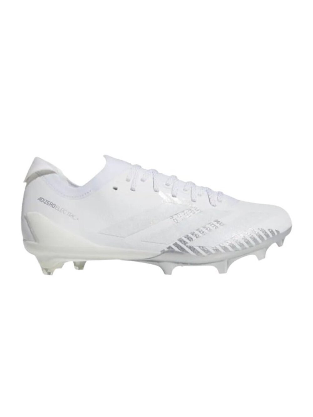 adidas Adizero Electric Size 10.5 Mens Football Cleats White Silver IE6278 NEW